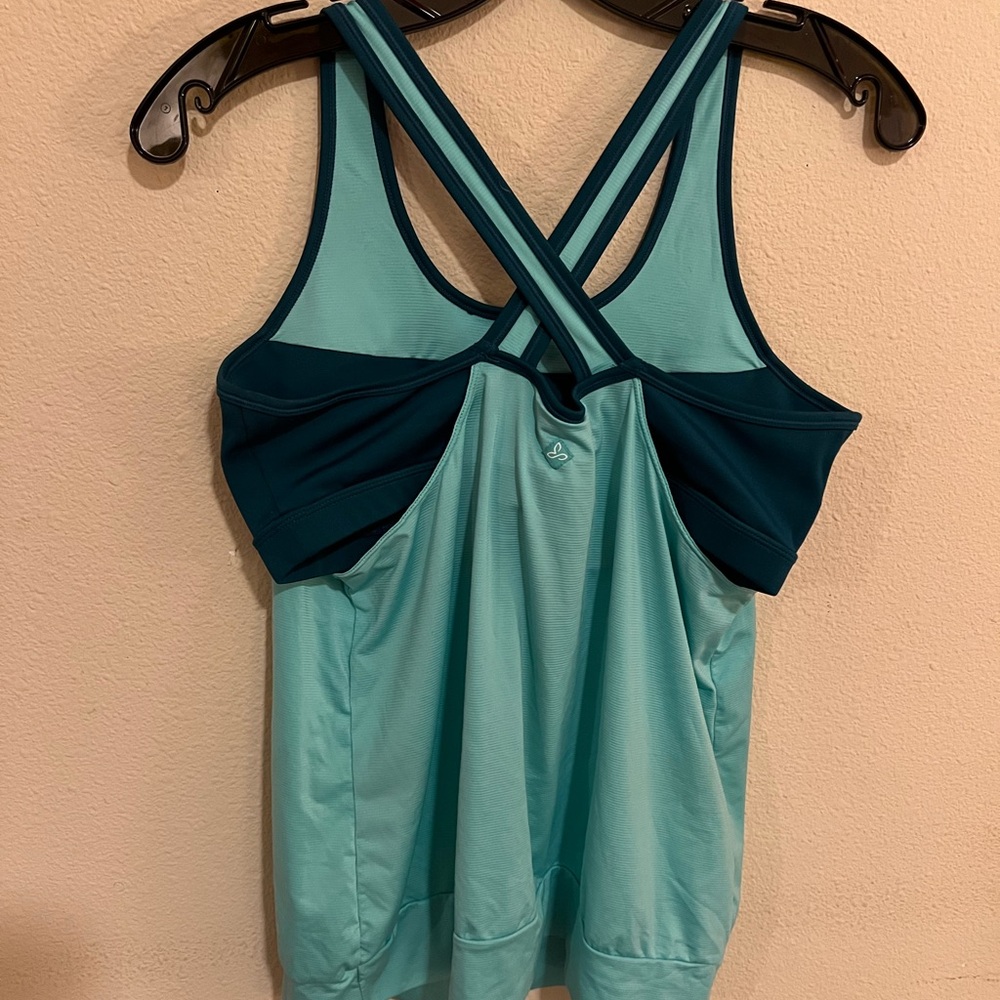 Teal Racerback Tank Top - Picture 2 of 3